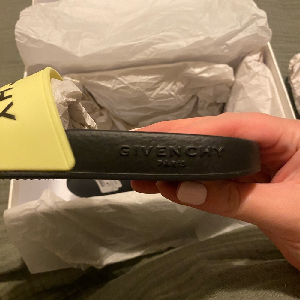 Givenchy Black and Yellow Slides